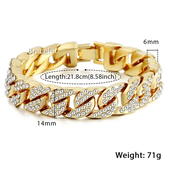 Miami Gold Curb Cuban Bracelet - My Store