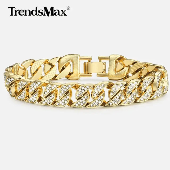 Miami Gold Curb Cuban Bracelet - My Store